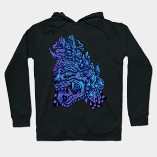 Balinese Barong neon color Hoodie